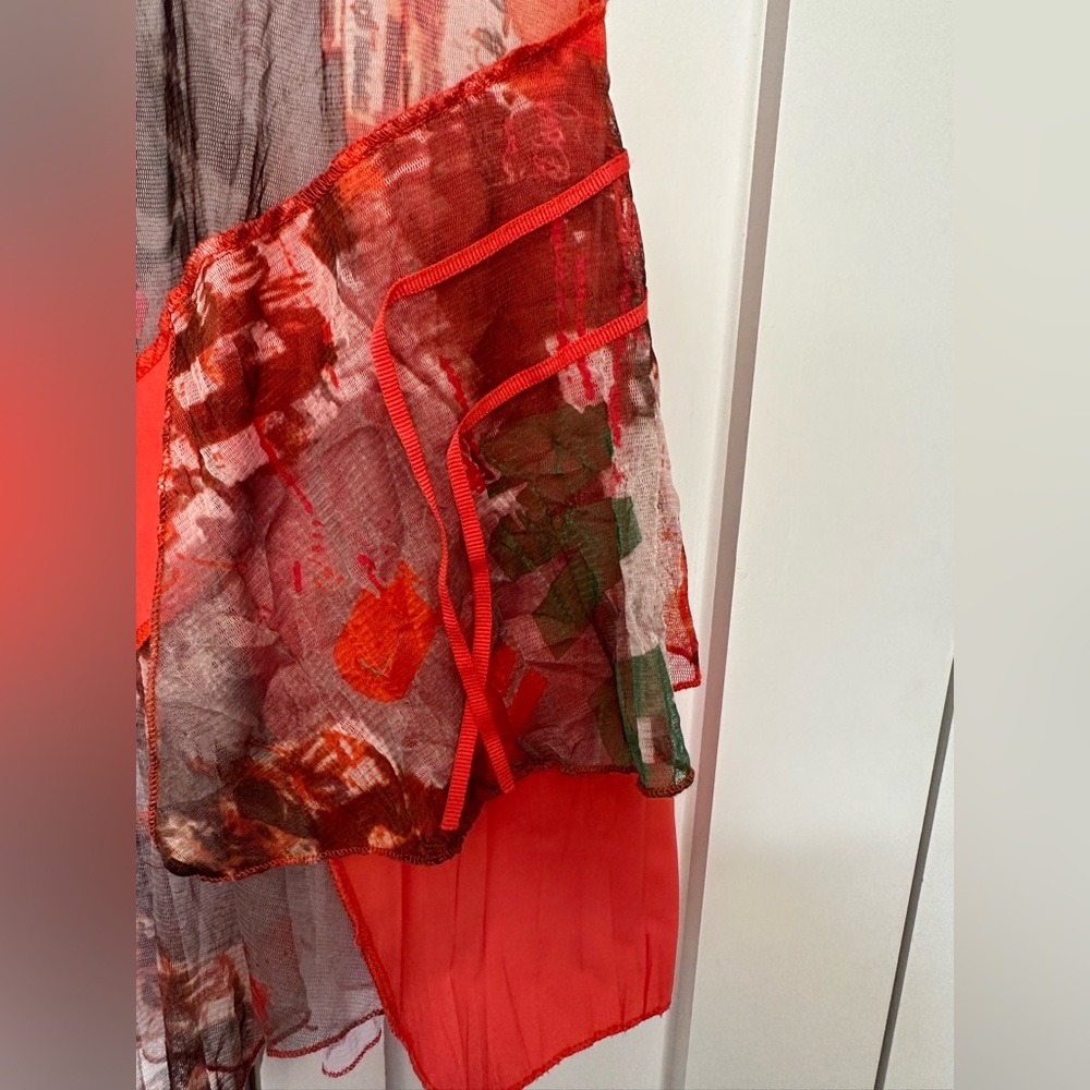 French Designer Y2k Patchwork Summer Mini Dress - image 5